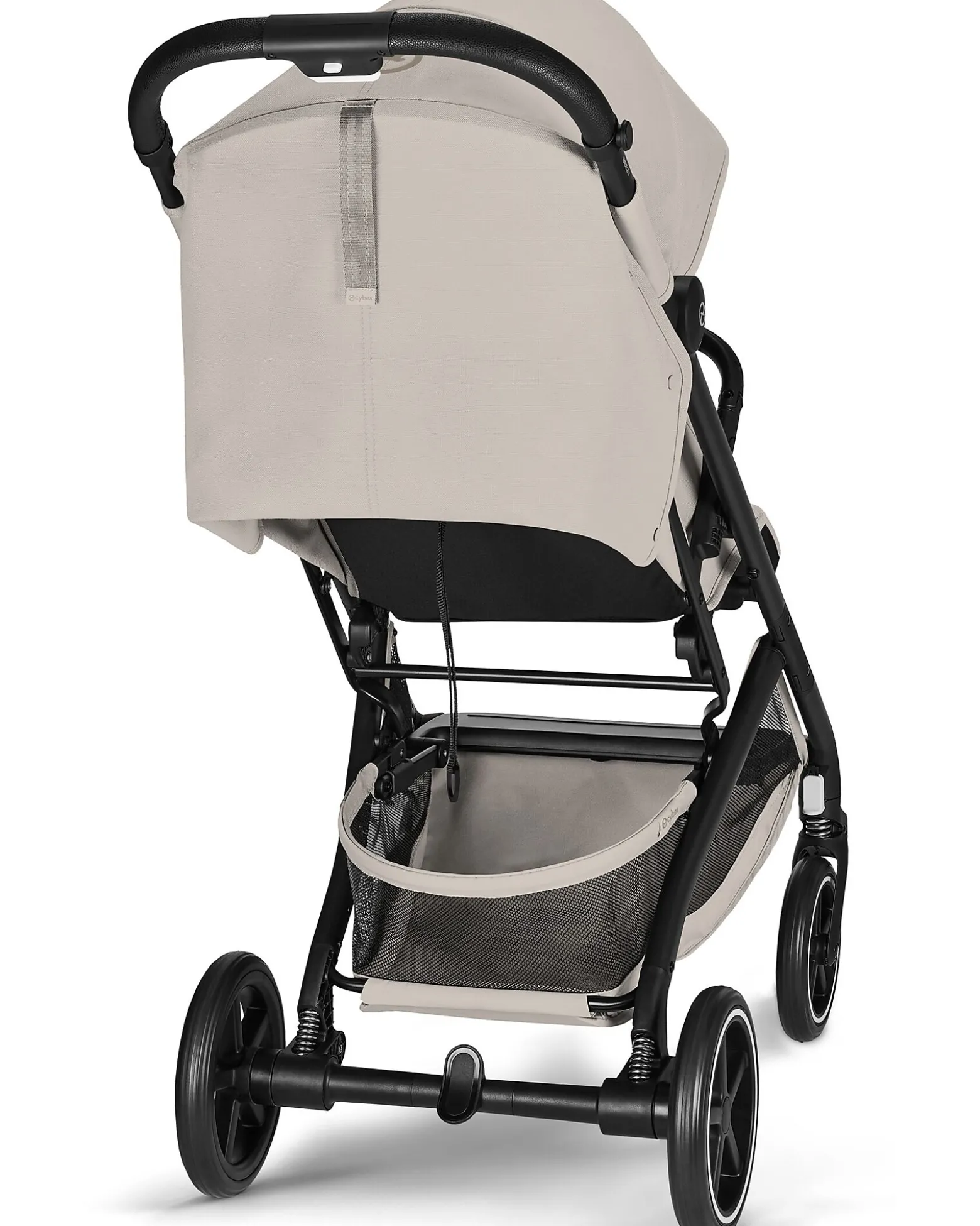 Passeggino Beezy - Dune Grey - Telaio Nero - Il più Compatto