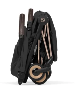 Passeggino Coya - Sepia Black - Telaio Rosegold - Leggero e Ultracompatto