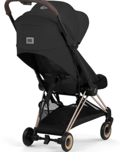 Passeggino Coya - Sepia Black - Telaio Rosegold - Leggero e Ultracompatto