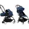 Passeggino Duo YOYO3 Air France Blu - Telaio Nero - Seduta 6+ e Kit Neonati 0+