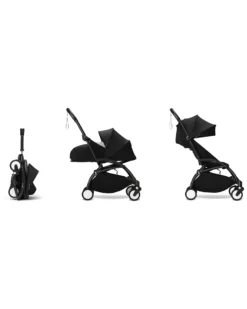 Passeggino Duo YOYO3 Nero - Telaio Nero - Seduta 6+ e Kit Neonati 0+