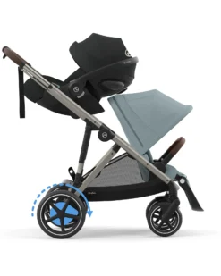 Passeggino Elettrico E-Gazelle S - Stormy Blue/Light Blue - dalla Nascita ai 4 Anni - Multifunzionale