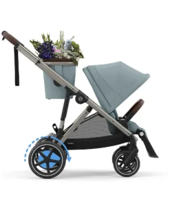 Passeggino Elettrico E-Gazelle S - Stormy Blue/Light Blue - dalla Nascita ai 4 Anni - Multifunzionale