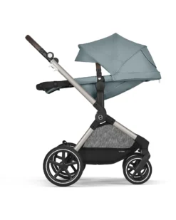 Passeggino EOS Lux 2-in-1 con Attacchi Intercambiabili: da Navicella a Seduta - Tortora Sky Blue - dalla Nascita ai 4 Anni!
