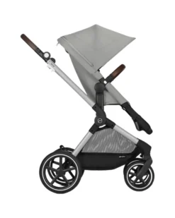 Passeggino EOS Lux 2-in-1 con Attacchi Intercambiabili: da Navicella a Seduta - Argento Stone Grey - dalla Nascita ai 4 Anni!