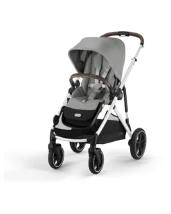 Passeggino Gazelle S - Telaio Argento - Stone Grey - dalla Nascita ai 4 Anni - Multifunzionale