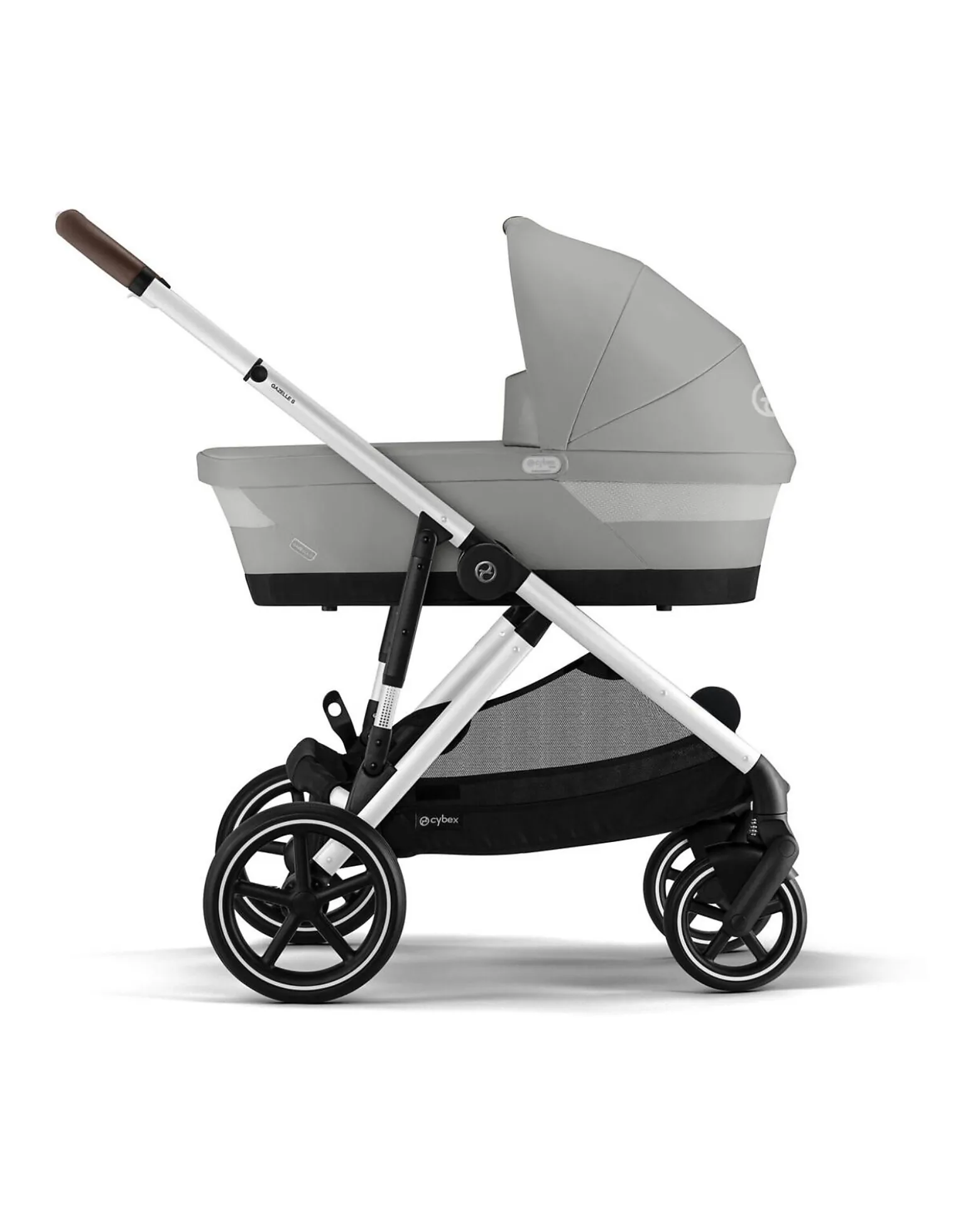 Passeggino Gazelle S - Telaio Argento - Stone Grey - dalla Nascita ai 4 Anni - Multifunzionale