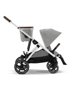 Passeggino Gazelle S - Telaio Argento - Stone Grey - dalla Nascita ai 4 Anni - Multifunzionale