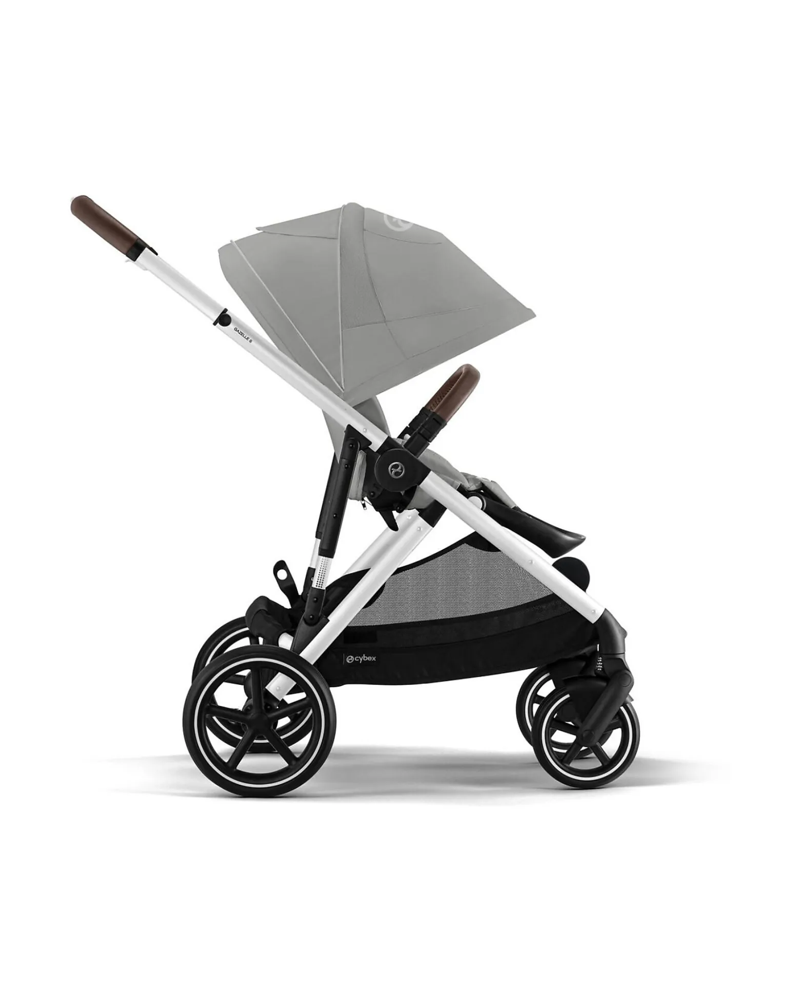 Passeggino Gazelle S - Telaio Argento - Stone Grey - dalla Nascita ai 4 Anni - Multifunzionale