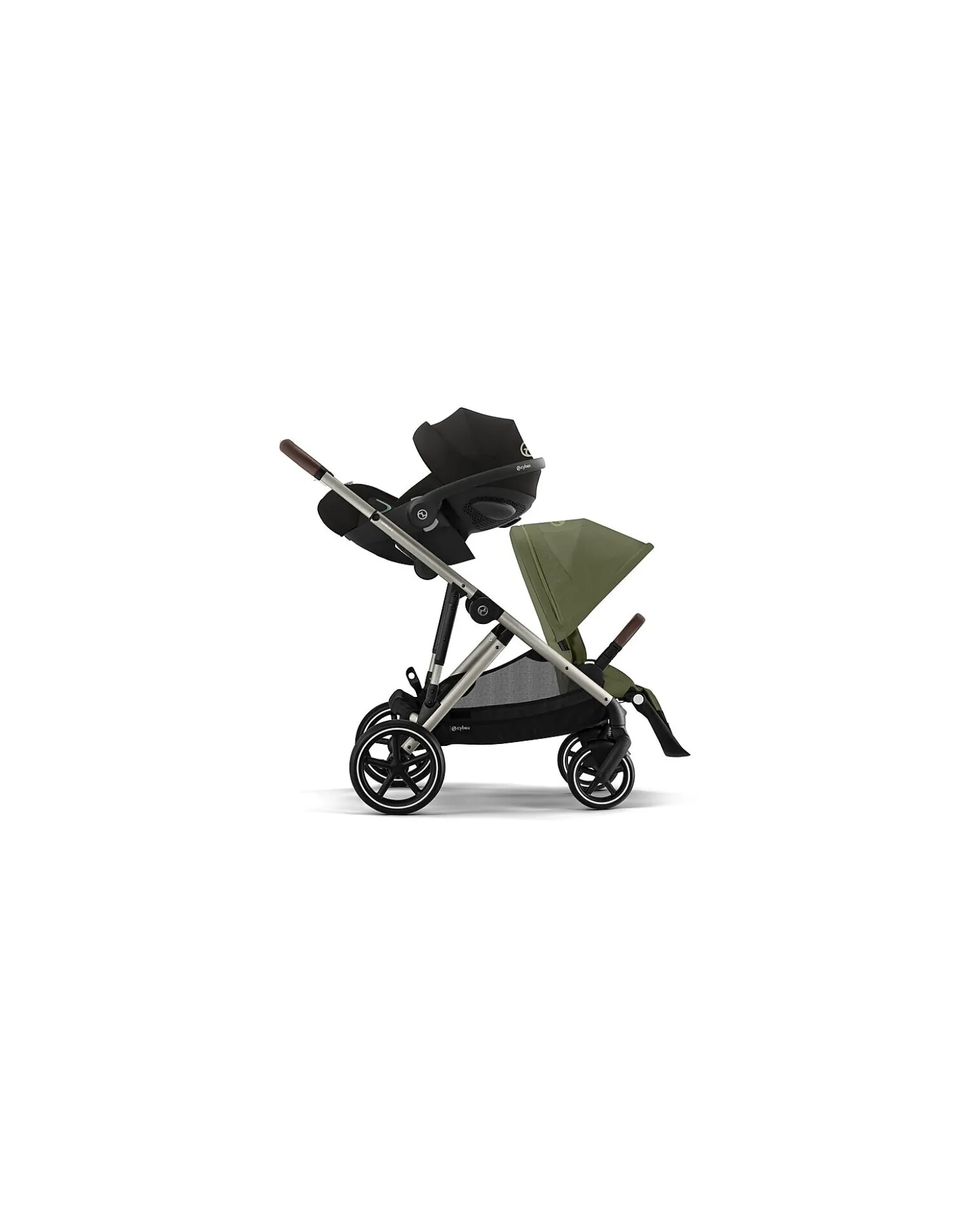 Passeggino Gazelle S - Telaio Tortora - Moss Green - dalla Nascita ai 4 Anni - Multifunzionale