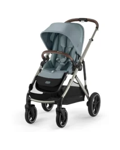 Passeggino Gazelle S - Telaio Tortora - Stormy Blue - dalla Nascita ai 4 Anni - Multifunzionale