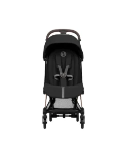 Passeggino 2 in 1 Coya con Navicella - Sepia Black - Tela io Rosegold - dalla Nascita ai 4 anni