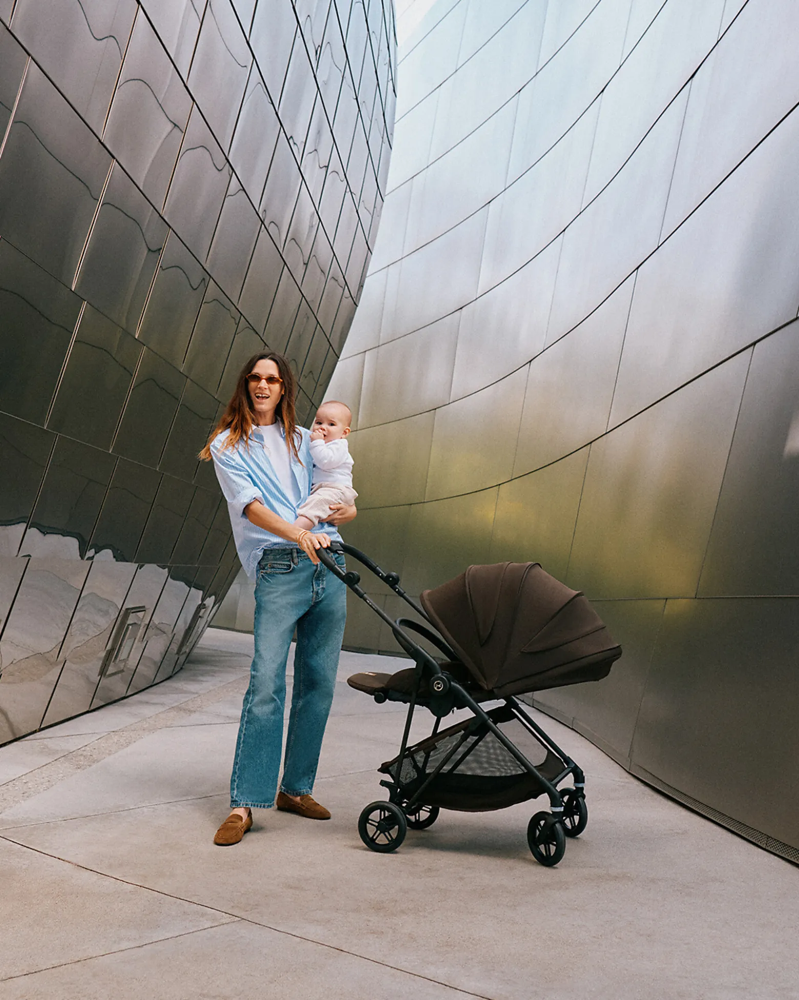 Passeggino MelioCarbon - Dune Grey - Super Leggero con Telaio in Carbonio