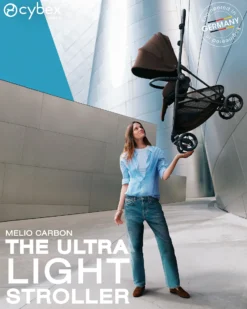 Passeggino MelioCarbon - Dune Grey - Super Leggero con Telaio in Carbonio