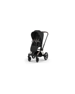 Passeggino Priam Duo Comfort - Telaio Rosegold + Seduta e Navicella Richiudibile Sepia Black