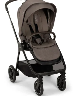 Passeggino Triv Next - Chestnut - Telaio Nero - Ideale per Viaggiare e per la Città