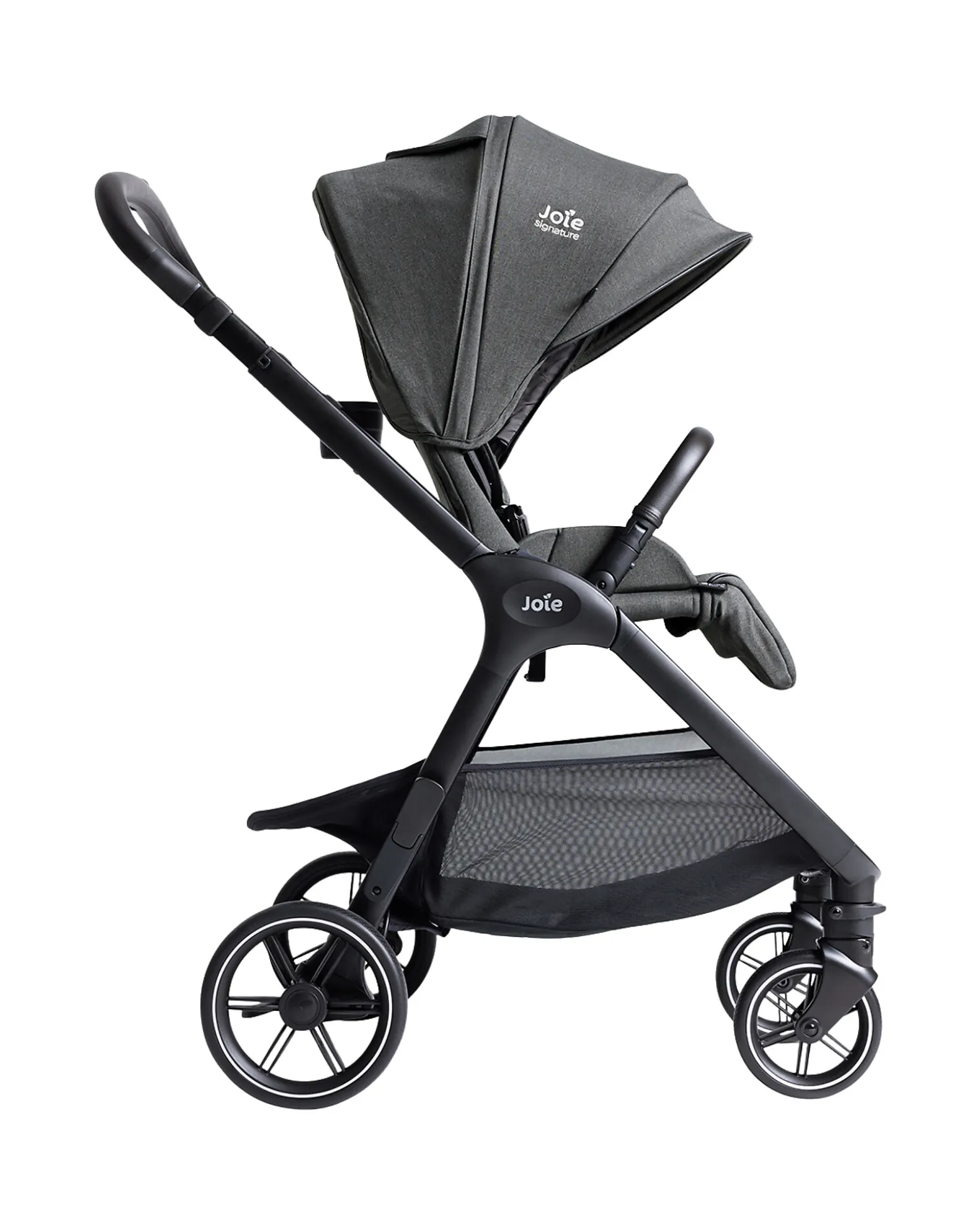 Passeggino Valora 4 in 1 - Ebony - Compatto, Reversibile con Parapioggia e Adattatori - dalla Nascita fino a 22 kg