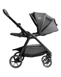 Passeggino Valora 4 in 1 - Ebony - Compatto, Reversibile con Parapioggia e Adattatori - dalla Nascita fino a 22 kg