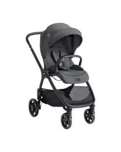 Passeggino Valora 4 in 1 - Ebony - Compatto, Reversibile con Parapioggia e Adattatori - dalla Nascita fino a 22 kg