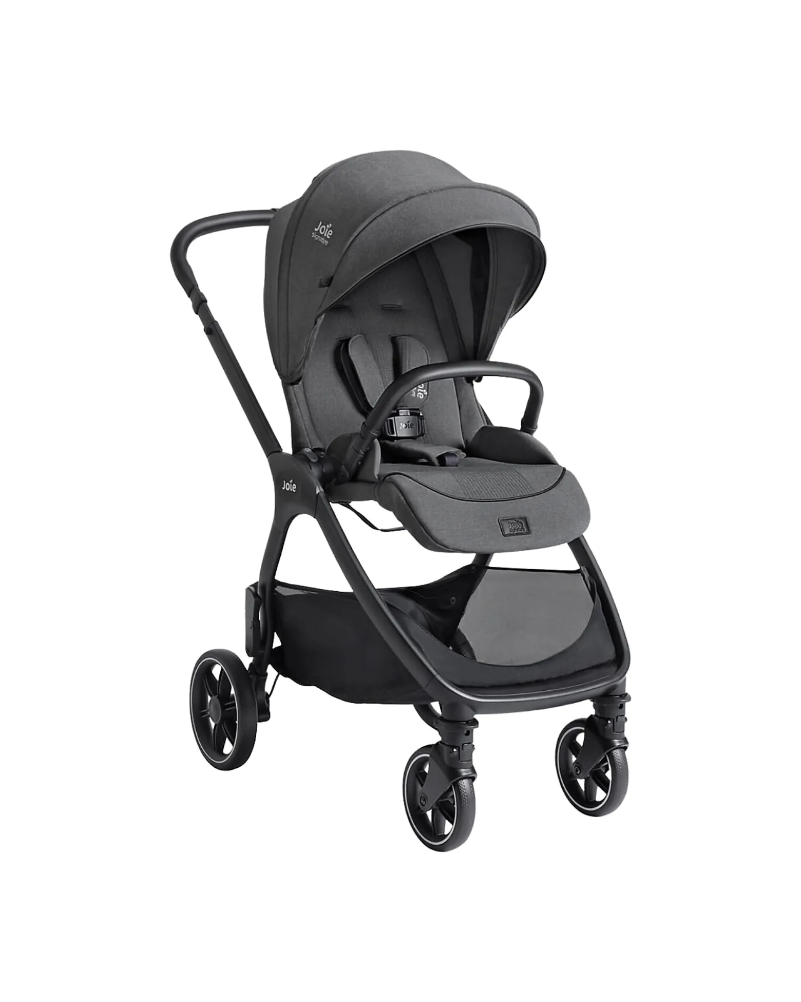 Passeggino Valora 4 in 1 - Ebony - Compatto, Reversibile con Parapioggia e Adattatori - dalla Nascita fino a 22 kg