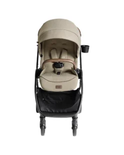 Passeggino Valora 4 in 1 - Sandstone - Compatto, Reversibile con Parapioggia e Adattatori - dalla Nascita fino a 22 kg