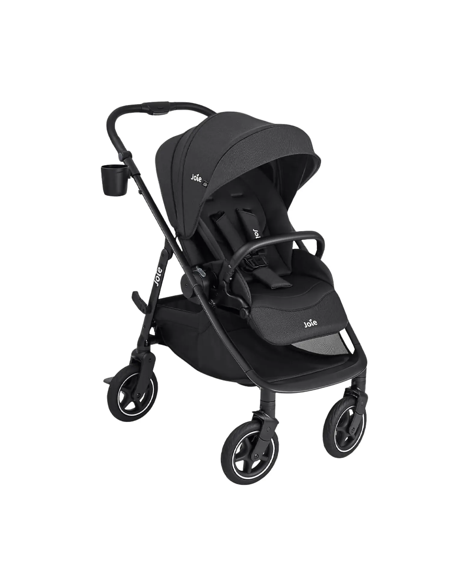 Passeggino Versadrift 4 in 1 con Ruote a 360° - Nero – Reversibile, dalla Nascita fino a 22 kg