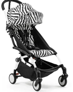 Passeggino YOYO3 Telaio Bianco e Seduta Zebra - Dai 6 Mesi