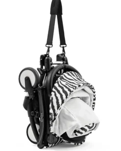 Passeggino YOYO3 Telaio Nero e Seduta Zebra - Dai 6 Mesi