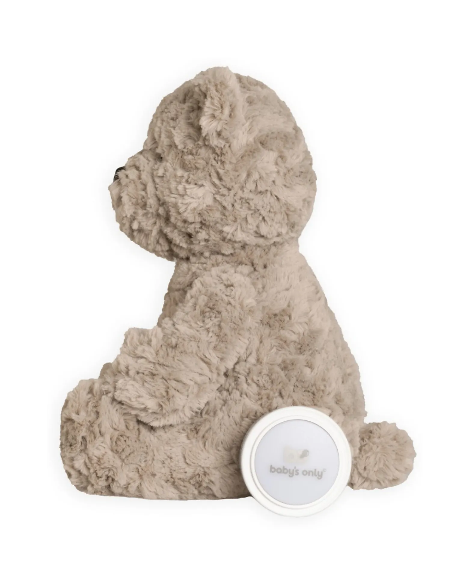 Peluche Orsetto Bo con Suoni Bianchi, Ninne Nanne e Luce Notturna - Taupe - con Rilevamento del Pianto - +0 mesi