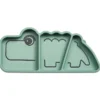 Piatto a Scomparti Anti-Scivolo Stick&Stay Croco, Verde