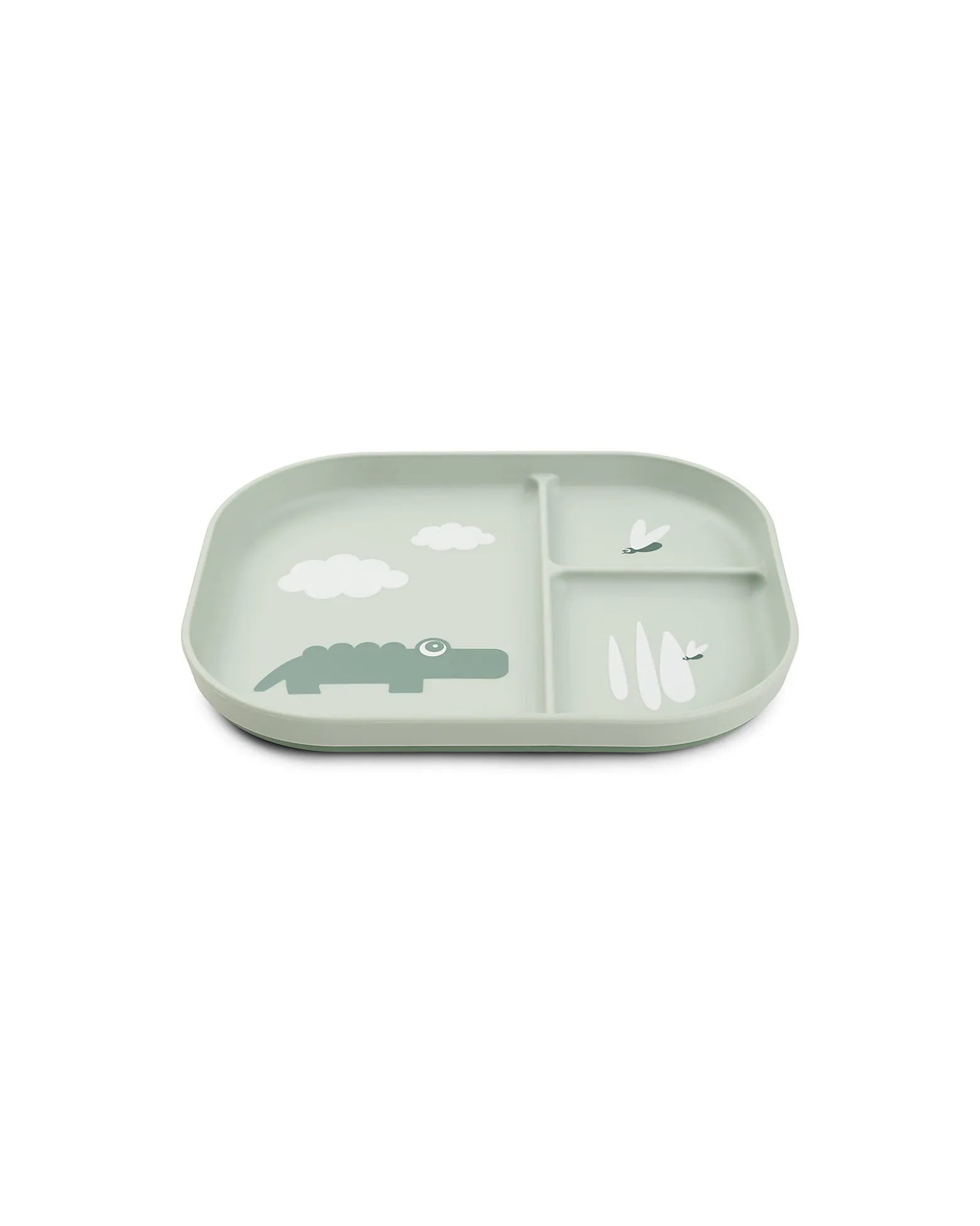 Piatto con Scomparti Foodie - Croco Verde - 100% PP Alimentare