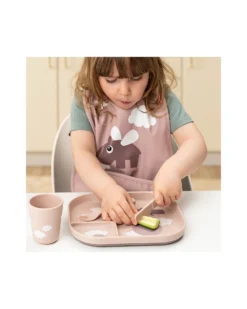 Piatto con Scomparti Foodie - Happy Clouds Cipria - 100% PP Alimentare