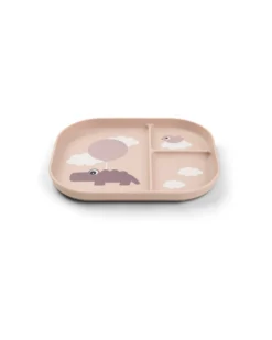 Piatto con Scomparti Foodie - Happy Clouds Cipria - 100% PP Alimentare