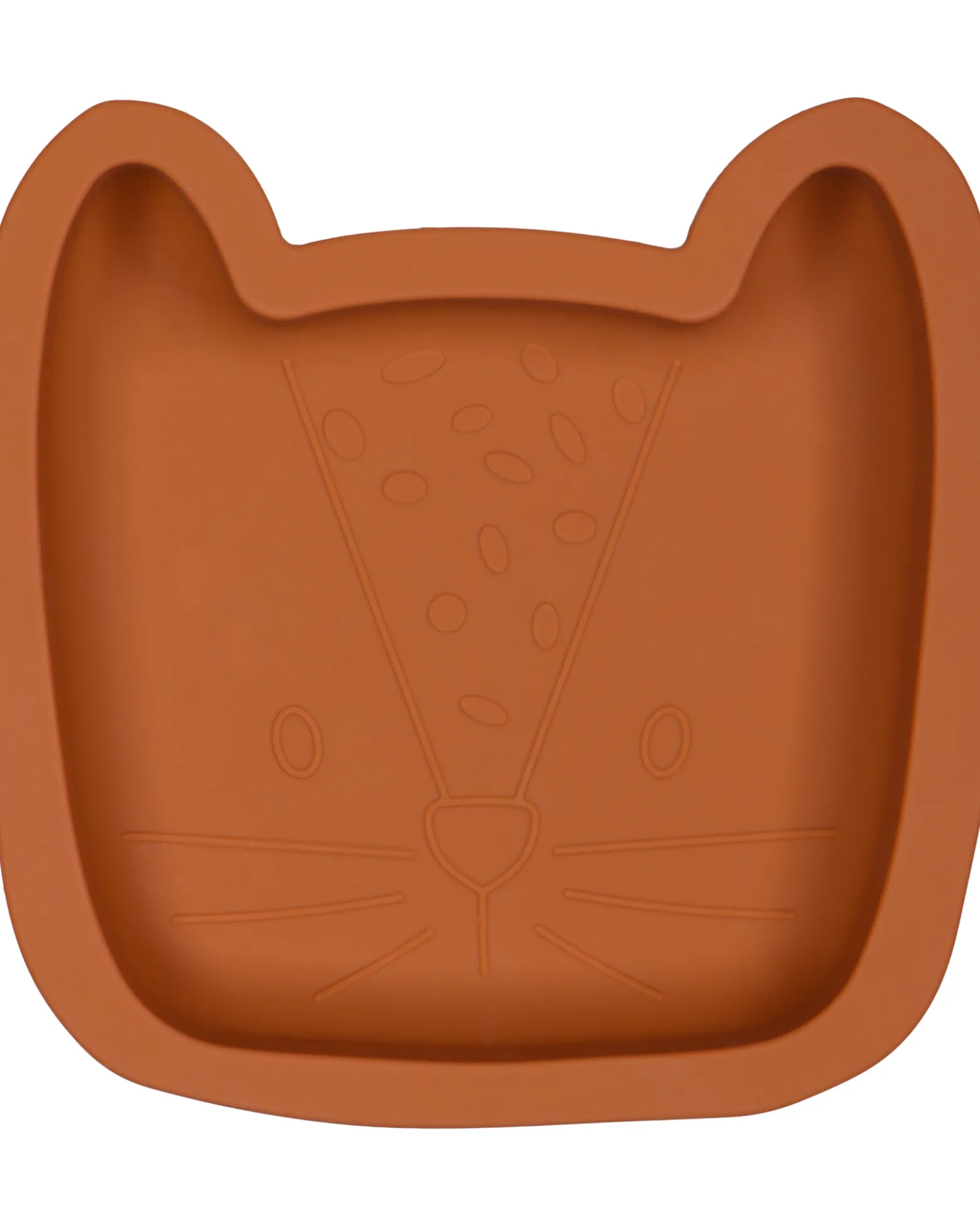 Piatto Lenny il Leopardo - Terra di Siena - Silicone