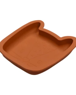 Piatto Lenny il Leopardo - Terra di Siena - Silicone