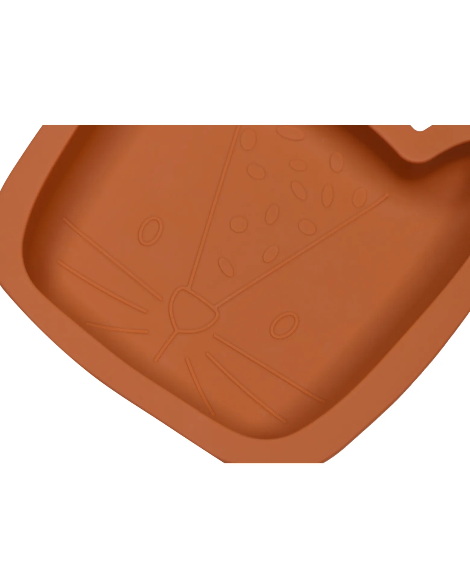 Piatto Lenny il Leopardo - Terra di Siena - Silicone