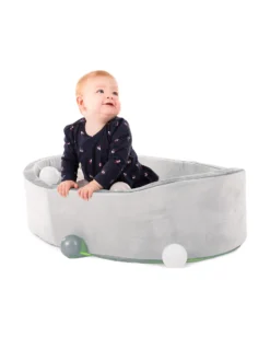 Piscina di Palline - Grigio - Stimola le Capacità Motorie!