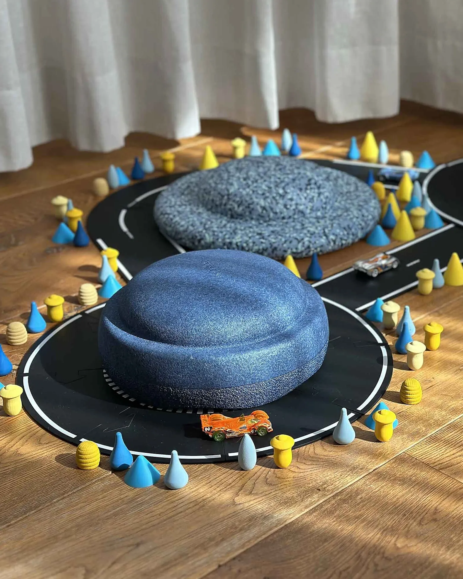 Pista flessibile per Macchinine Waytoplay, 40 pezzi - Si adatta a tutte le superfici!