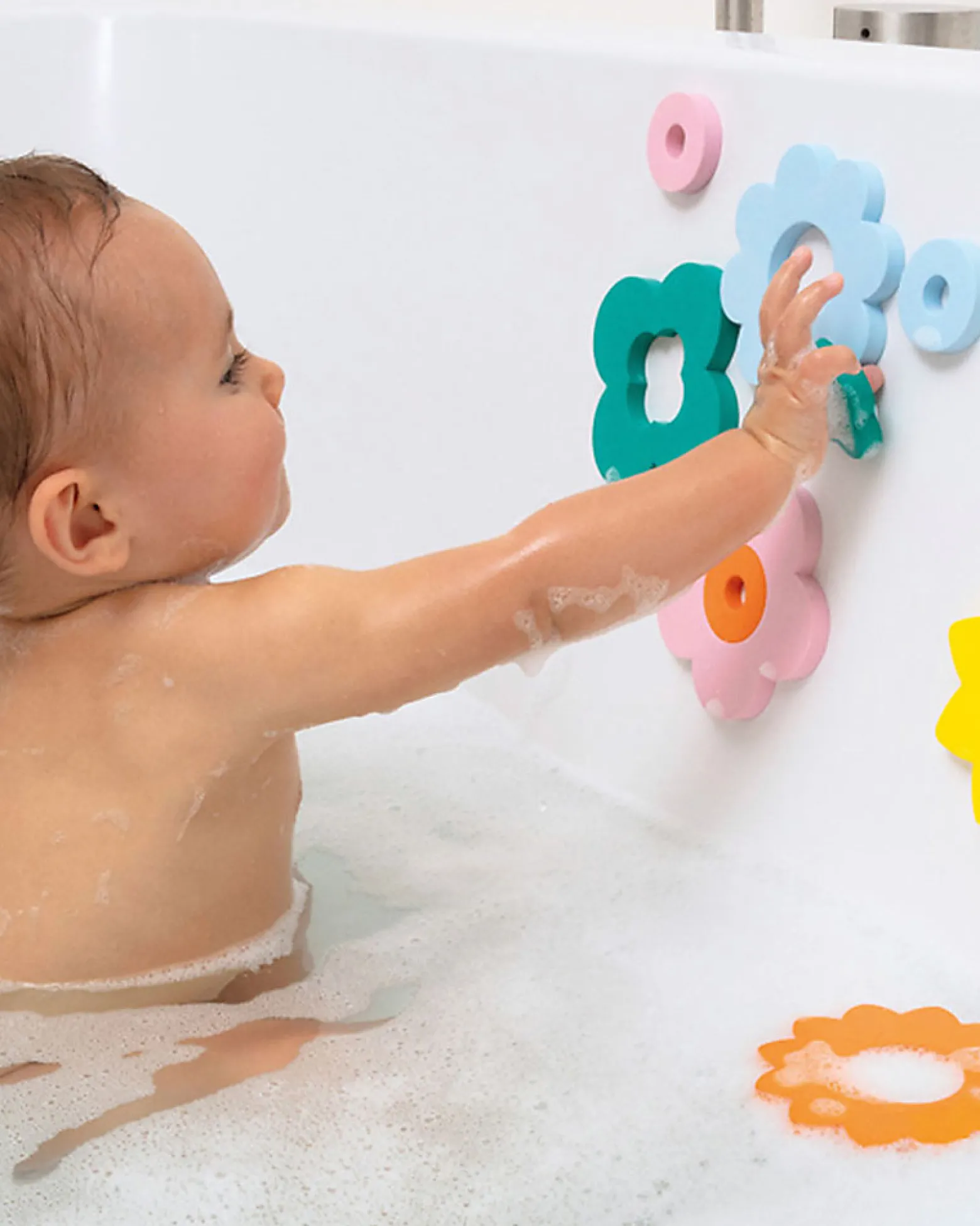 Puzzle da Bagno dei Fiori - Stile Retrò Divertente ed Eco-friendly