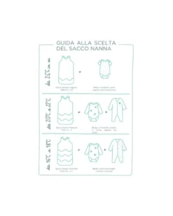 Sacco Nanna con Zip 0/12 Mesi - Grigio - Lana Cotta e Cotone Bio - TOG 2