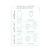 Sacco Nanna Estivo - 90 cm - Sleepy Friends - Celeste - TOG 1.0