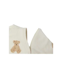 Sacco Nanna per Bebè con Maniche Rimovibile - Teddy Bear - 90 cm - TOG 3 - Cotone