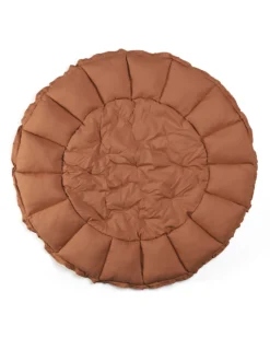 Sacco Portagiochi Bloom - Tappeto Gioco Imbottito e Baby Nest 2 in 1 in 100% Cotone Bio - Tawny Brown