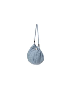 Sacco Portagiochi e Tappeto Gioco Imbottito 2 in 1 Original Cotone Biologico - Blu Papavero