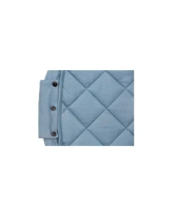 Sacco Portagiochi e Tappeto Gioco Imbottito 2 in 1 Original Cotone Biologico - Blu Papavero