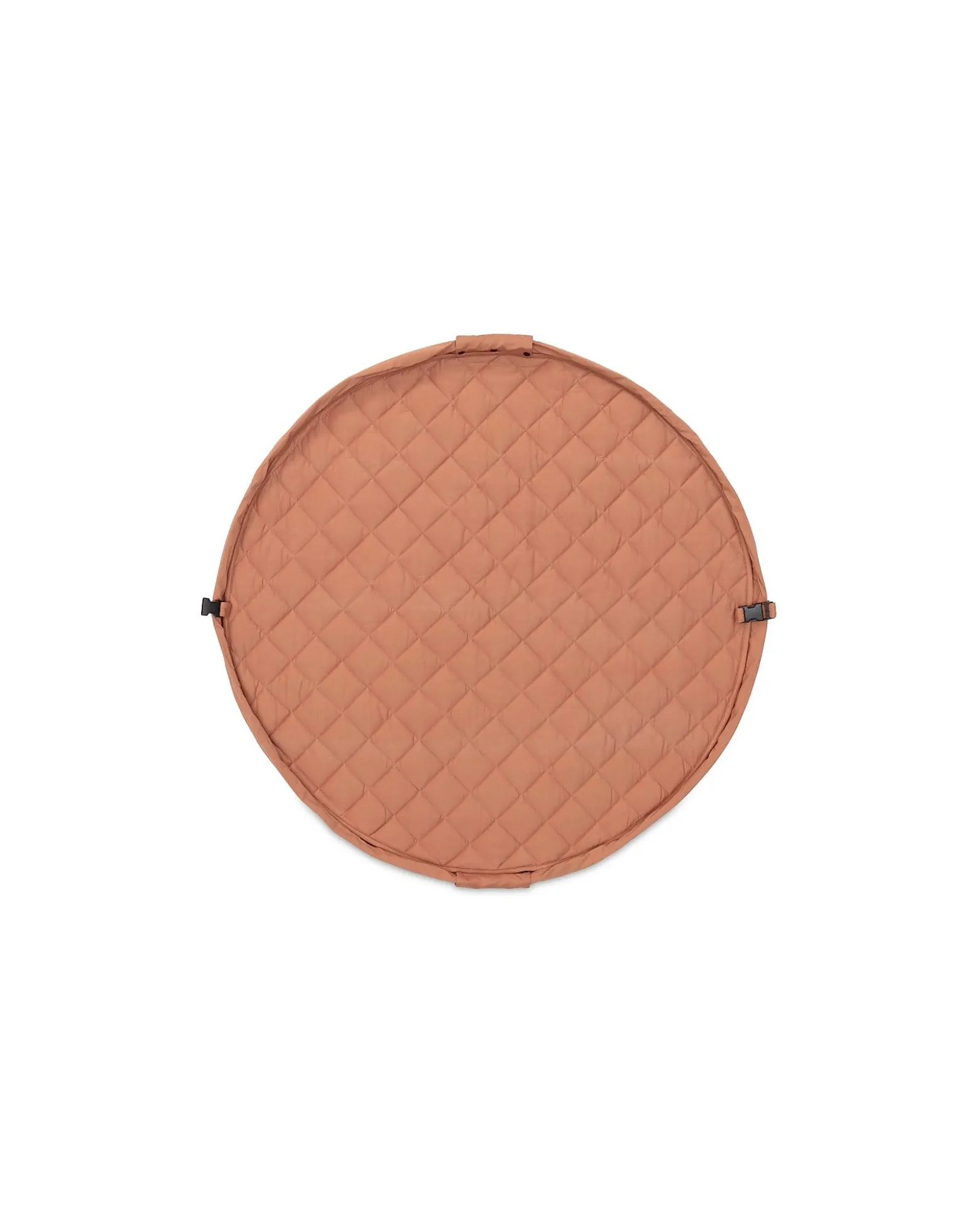 Sacco Portagiochi e Tappeto Gioco Imbottito 2 in 1 Soft Cotone Biologico - Marrone Aranciato