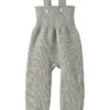 Salopette in Maglia di Lana - Grigio Chiaro