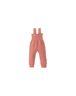 Salopette in Maglia - Rosa - 100% Lana Merino Bio Certificata GOTS