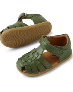 Sandali Step Up Harbor - Bronze Green - Pelle Premium - Primi Passi