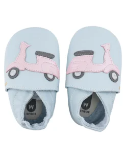 Scarpina Soft Sole - Celeste con Scooter - La cosa migliore dopo i piedi scalzi!